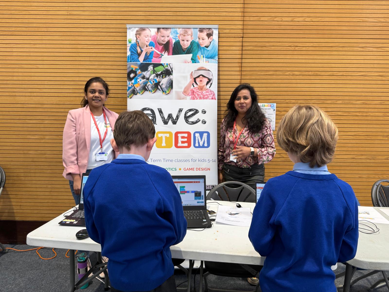 Meeting Families at the STEM Fair